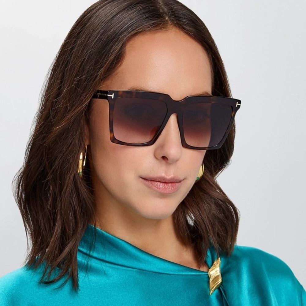 New! TOM FORD Sabrina-02 Sunglasses TF764 52H, Authentic